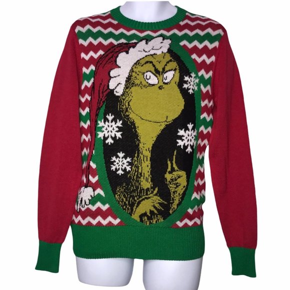 Dr. Seuss Other - NWT Dr Seuss The Grinch Ugly Christmas Sweater M